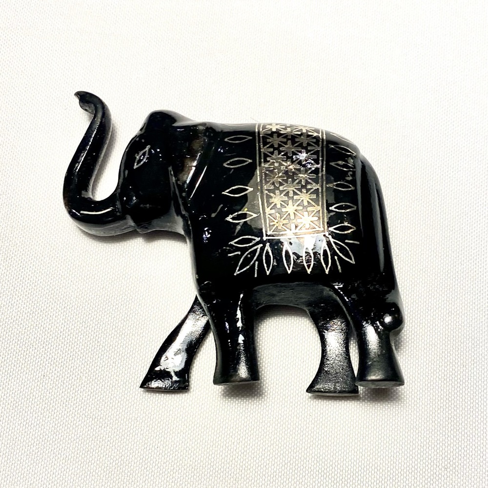 Bidriware Silver Inlay Elephant Souvenir